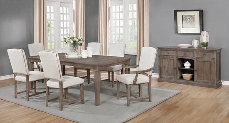 7PC DINING ROOM TABLE+6CHAIRS