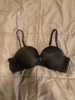 I lumie black lace bra with padding, size 38C.