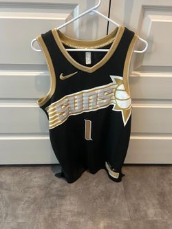 DEVIN BOOKER JERSEY BLACK AND GOLD