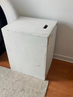 White Wooden Plyo Box Jump Box 30”x24”x20”