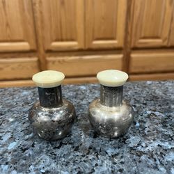 Vintage International Silver Plated Pair of Salt And Pepper Shakers.  Preowned 