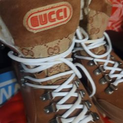 NIB GUCCI FLASHTREK Boots Size 10 Men's