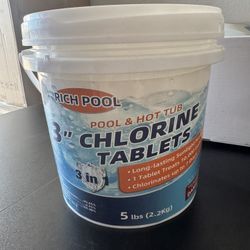 5-Pounds All-Purpose Pool Chlorine Tablets,3 Inch