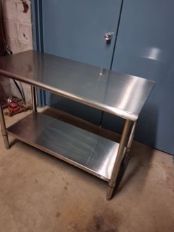 Stainless Steel Commercial Work Table with Undershelf