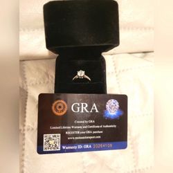 Moissanite 1carat GRA Certified 