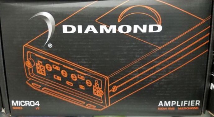 Diamond audio Micro4v2 4 channel mini motorcycle perfect for Harley Davidson amplifier