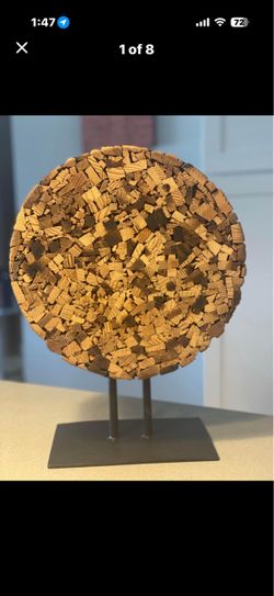 wooden accent sculpture