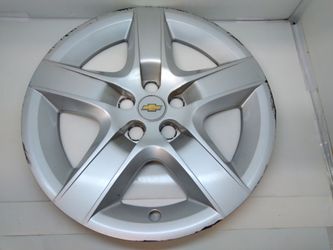 18 3/4 Silver Chevy 5 Spoke Wheel Covers