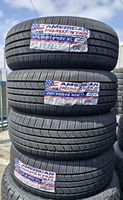 205/60R16 American Set New Tires