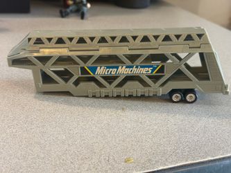 Galoob Micro Machines 1988 Big Rig Hauler Car Carrier Grey Trailer