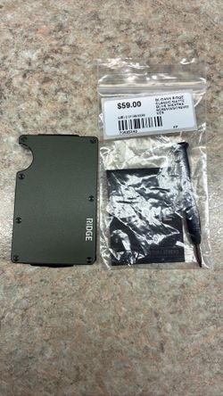 Ridge Classic Matte Olive Compact Wallet With Extra Screws (70505240)