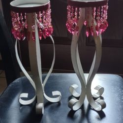 Beautiful Pair Of Candle Holders 