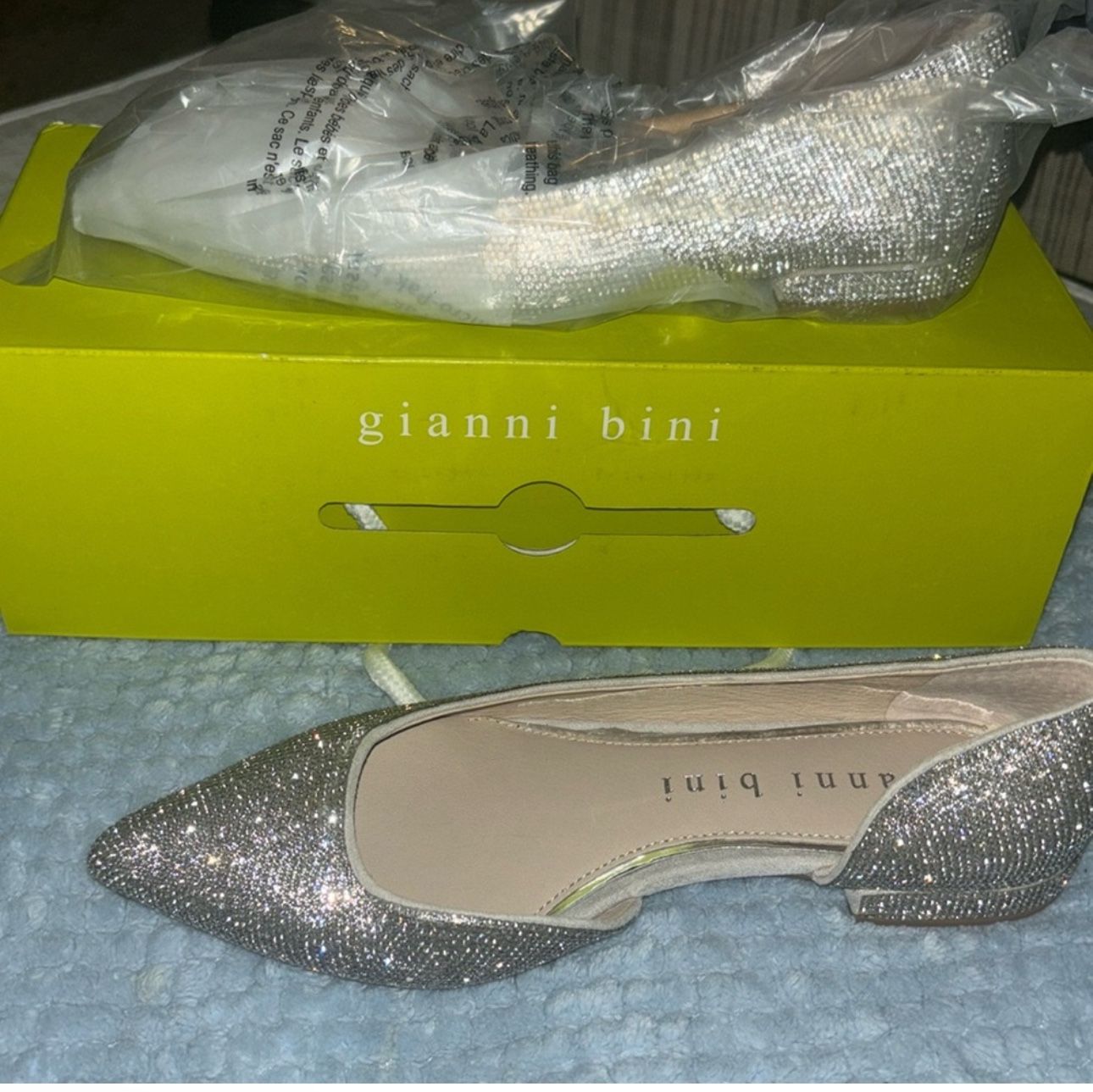 Gianni Bini Beckitt d’Orsay bling flats! NWOT