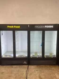 Used True Two Door Freezers and Coolers