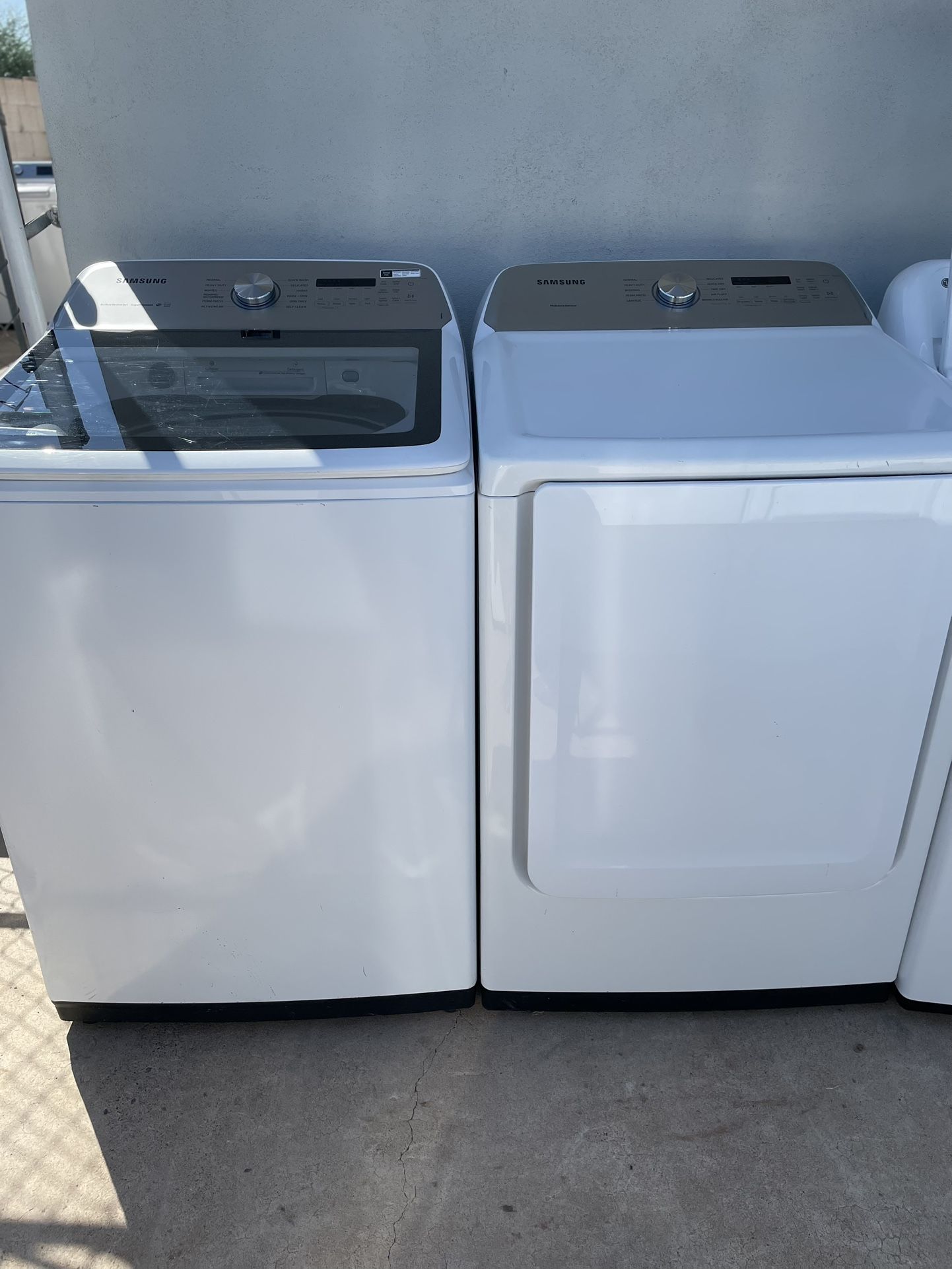 Samsung Washer And Samsung Dryer