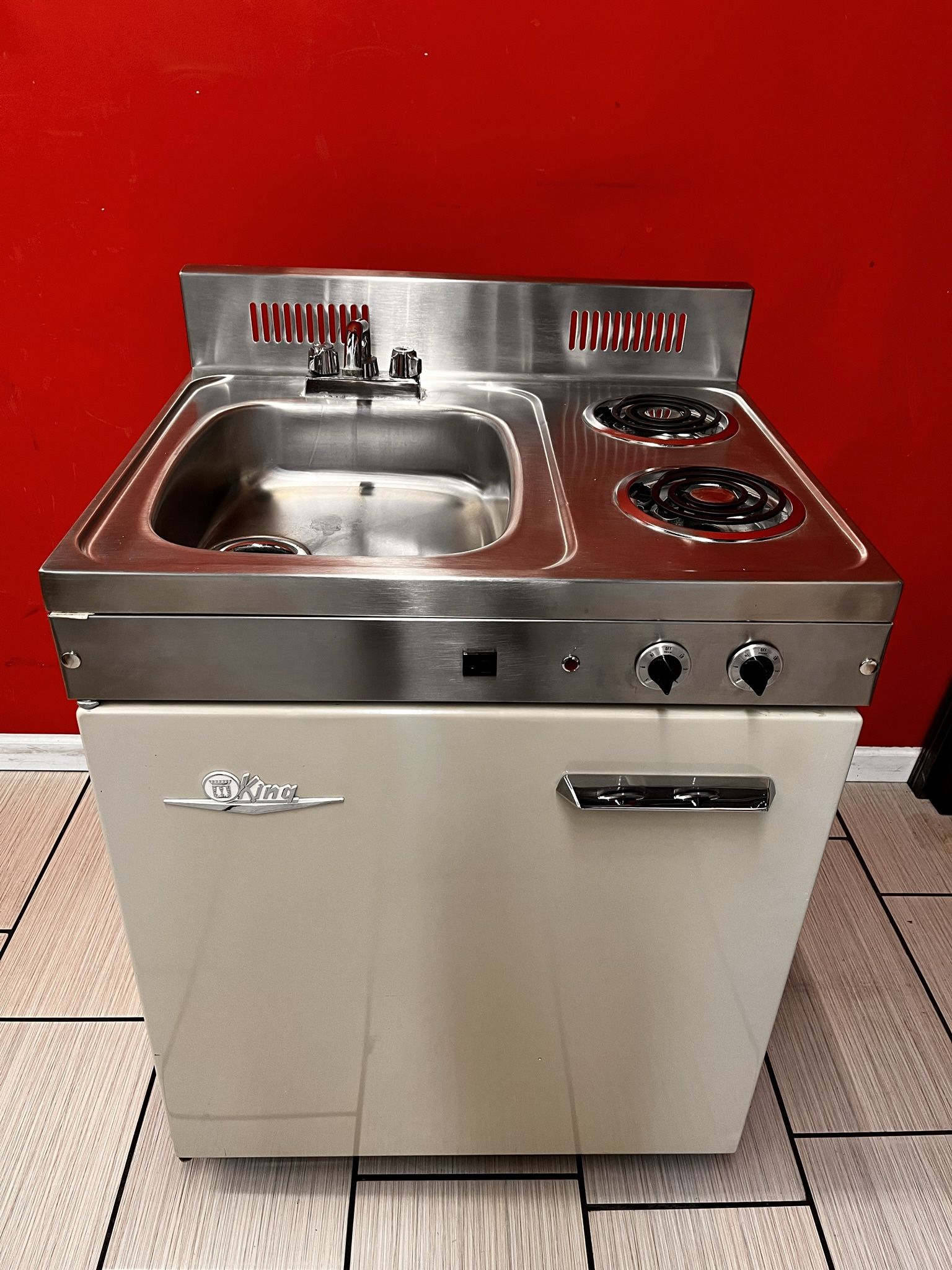 Antique Sink, Cooktop And Refrigerator all In One - $635