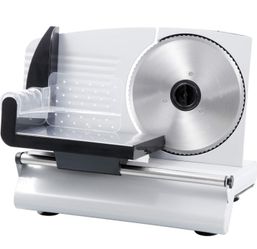 7.5" Blade Premium Electric Meat Slicer Stainless Steel Home Kitchen Deli Meat Food Vegetable Cheese Cutter