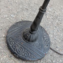 Antique floor lamp cast iron vintage light please read art Deco