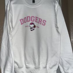 Dodgers hello Kitty crewneck
