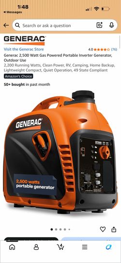 Gas powered generator