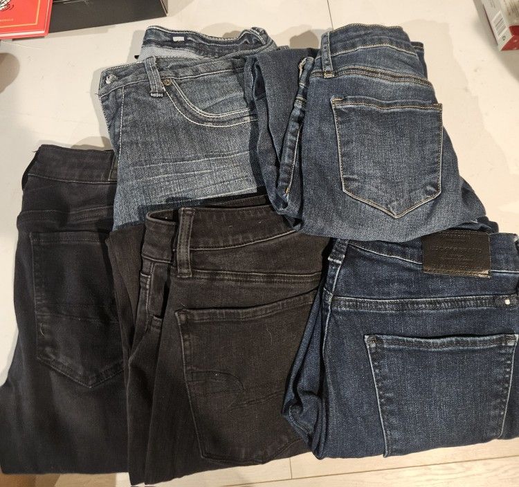 Lot Of Jeans, Size 13 Junior, Sz 27, Sz 4/6