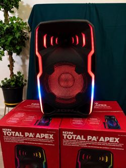 ION Total PA Apex Premium ALL-IN-ONE PA Speaker – Wireless Mic, Party Lights, Stand, Bluetooth (NEW)