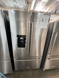 Kitchenaid 36” French dr fridge stainless steel 2025