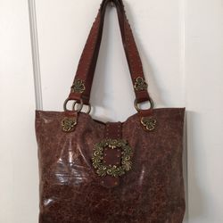 Lauren Ralph Leather Rock handbag 100% authentic leather 