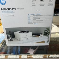 New HP Laser jet Pro 4001N Black & White Laser Printer