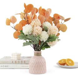 Artificial Flowers With Vase 