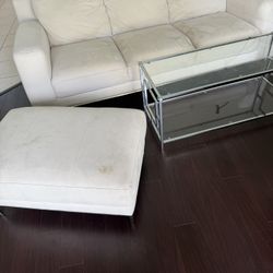 Couch Foot Rest And Coffee Table 