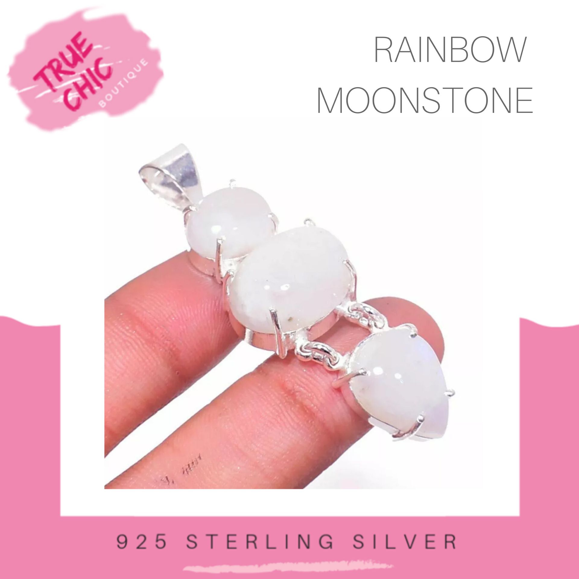 Rainbow Moonstone Pendant