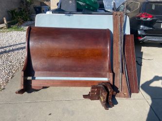 Queen Bed Headboard + Free Box Spring