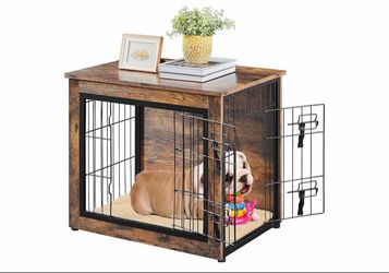 Wood metal dog crate cage NEW IN BOX