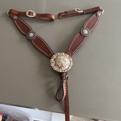 Silver Breast Collar For Horses