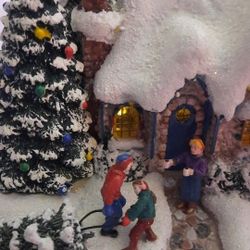 Thomas Kinkade 2015 Tele Flora House Country Christmas Homecoming Light Up