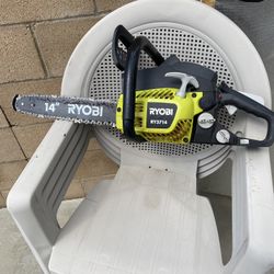 Moving sale!   RYOBI CHAINSAW 
