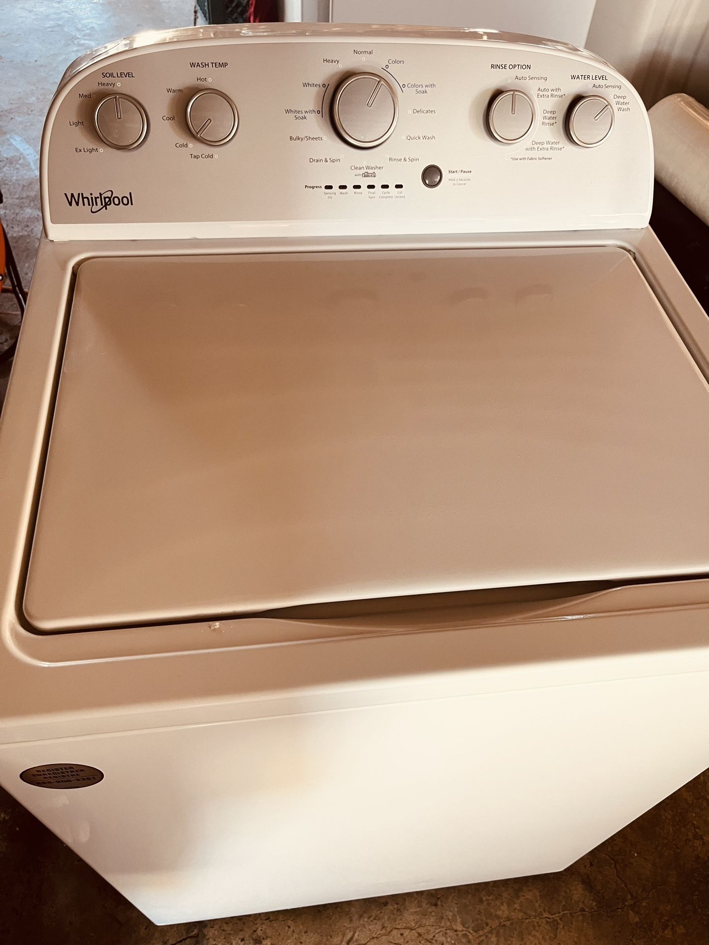 Whirlpool Washer Free delivery