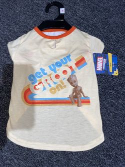 Marvel Dog T Shirt Groot Sizes M And XL New