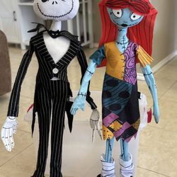 3ft Jack and Sally . Nightmare Before Christmas 