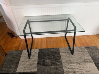 Glass dining room table
