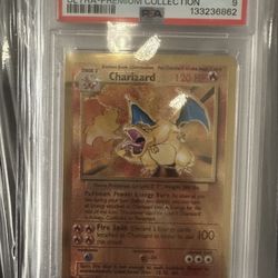 PSA 9 Mint 2021 Metal Pokemon Celebrations Charizard Card