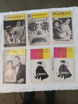 9 Vintage Broadway Playbills