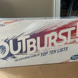 Outburst The Explosive Game Of Top Ten List 2016 Board Game Hasbro - New Sealed