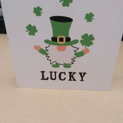 Small St.patrick's day  Wall Sign 4x4"