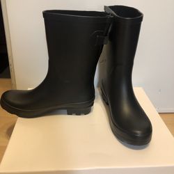 Women’s Mid Calf Rubber Rain Boots 6