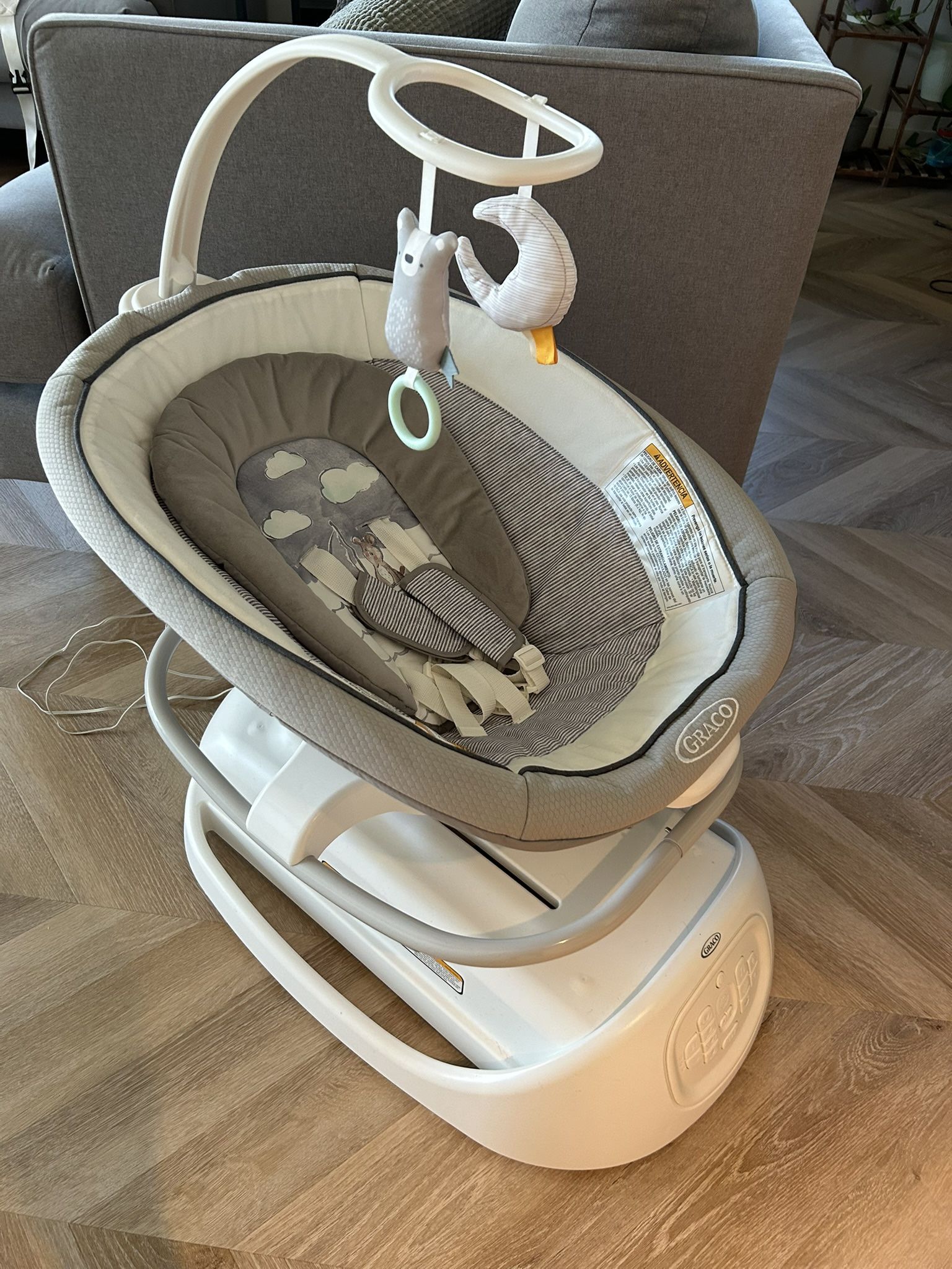 Graco sense2soothe 2-in-1 baby swing and portable rocker with cry detection