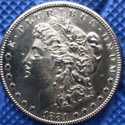 1881-P 90% Silver Morgan Dollar