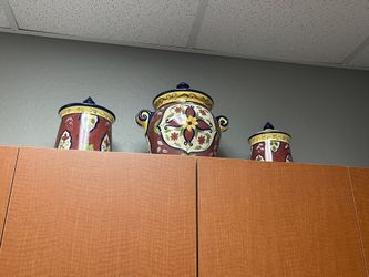 Cookie Jar And Canister Set Pier One 
