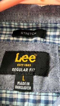 Lee Regular Fit Stretch Shirt Size Large